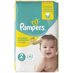 Pampers® Pampers Premium Protection New Baby Maat 2 (Mini) 3-6 Kg Luiers - 41 Stuks