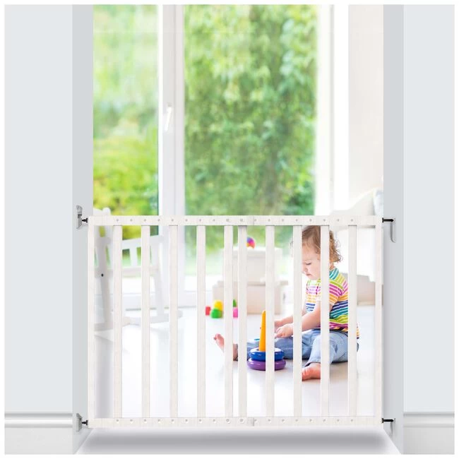 Noma Houten Schroefhek Wit 4 Noma Houten Schroefhek Wit - Afbeelding 2