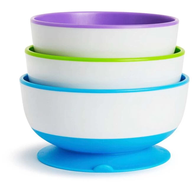 Munchkin Bakjes Met Zuignap 3 Stuks 6+ Maanden 4 Munchkin Bakjes Met Zuignap 3 Stuks 6+ Maanden - Afbeelding 2