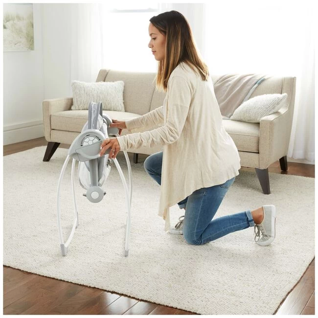 Ingenuity Comfort 2GO Portable Swing Cuddle Lamb 7 Ingenuity Comfort 2GO Portable Swing Cuddle Lamb - Afbeelding 5