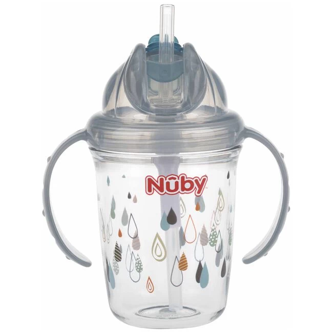 Nuby Nûby Flip-it Antilekbeker Met Handvatten 240ml 3 Nuby Nûby Flip-it Antilekbeker Met Handvatten 240ml