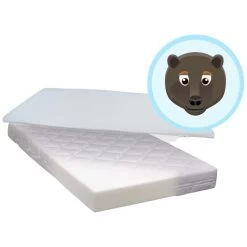 ABZ Airgo Beer Ledikant Matras Met Topper 60x120cm