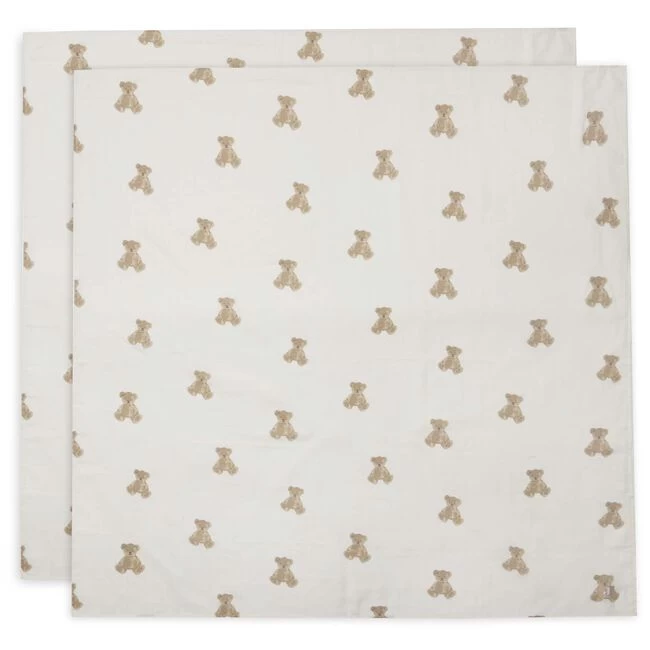 Jollein Swaddle / Hydrofiele Doek Beer 2-pack 3 Jollein Swaddle / Hydrofiele Doek Beer 2-pack