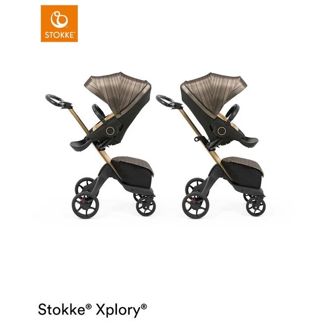 Stokke Xplory X Gold Limited Edition Frame Met Zit 5 Stokke Xplory X Gold Limited Edition Frame Met Zit - Afbeelding 3