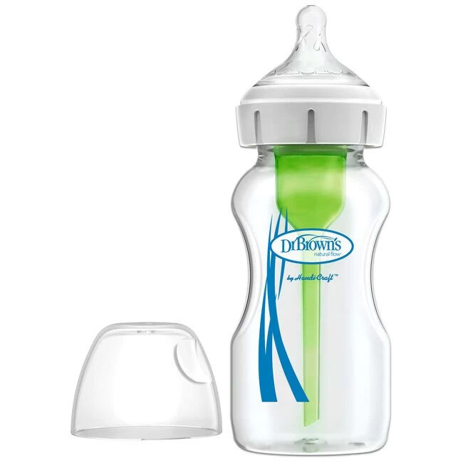 Dr. Brown's Options+ Brede Halsfles Glas 270ml 3 Dr. Brown's Options+ Brede Halsfles Glas 270ml