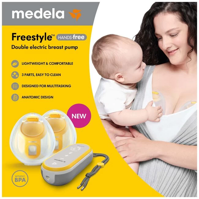 Medela Freestyle Hands-Free Elektrische Borstkolf 4 Medela Freestyle Hands-Free Elektrische Borstkolf - Afbeelding 2