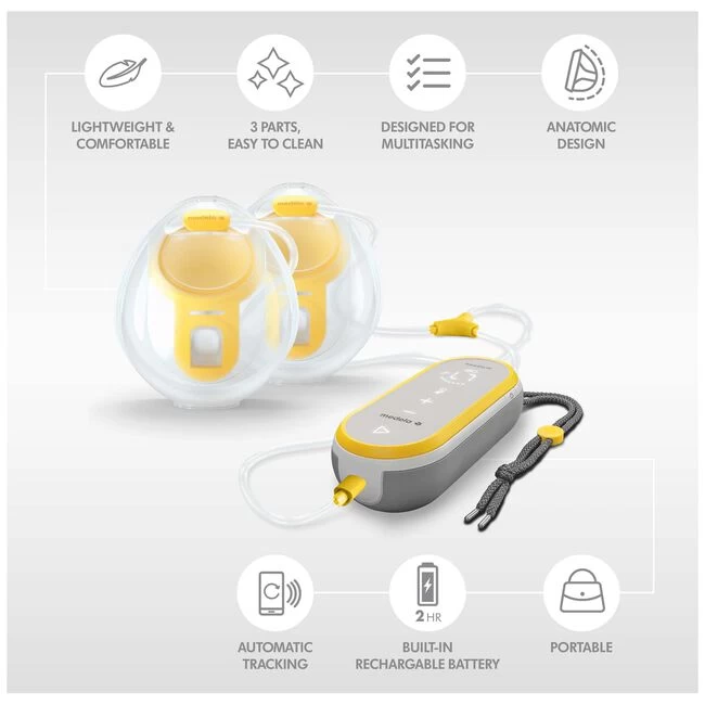 Medela Freestyle Hands-Free Elektrische Borstkolf 5 Medela Freestyle Hands-Free Elektrische Borstkolf - Afbeelding 3