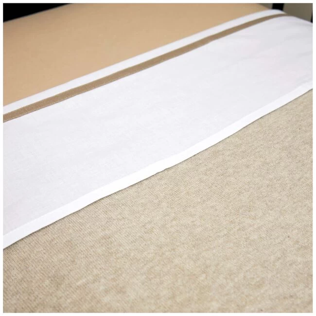 Meyco Ledikantdeken Sand Melange 5 Meyco Ledikantdeken Sand Melange - Afbeelding 3