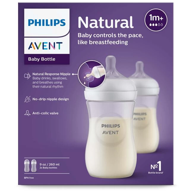 Philips Avent Natural Fles 260ML Duopack 4 Philips Avent Natural Fles 260ML Duopack - Afbeelding 2