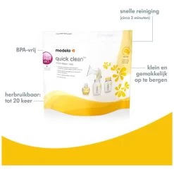 Medela QuickClean Magnetronzakken -Babywinkel Voordeel 95795 0957950001 2