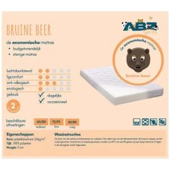 ABZ Bruine Beer Ledikant Matras 60x120cm -Babywinkel Voordeel 97011 0970110000 4